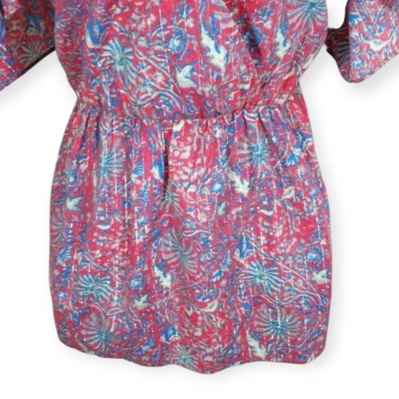 PINK, BLUE, & WHITE COLD SHOULDER TOP SZ.1X EUC. - Picture 4 of 8